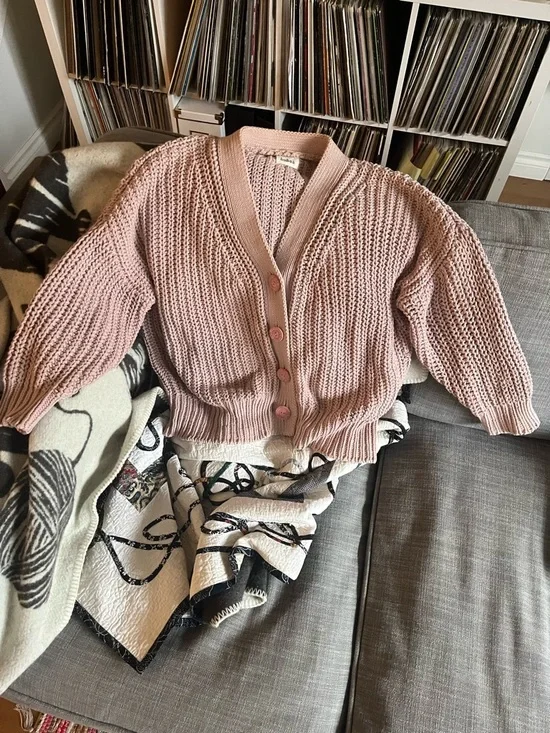 Babàa No. 18 cotton cardigan Plum Blossom - Picture 2 of 5